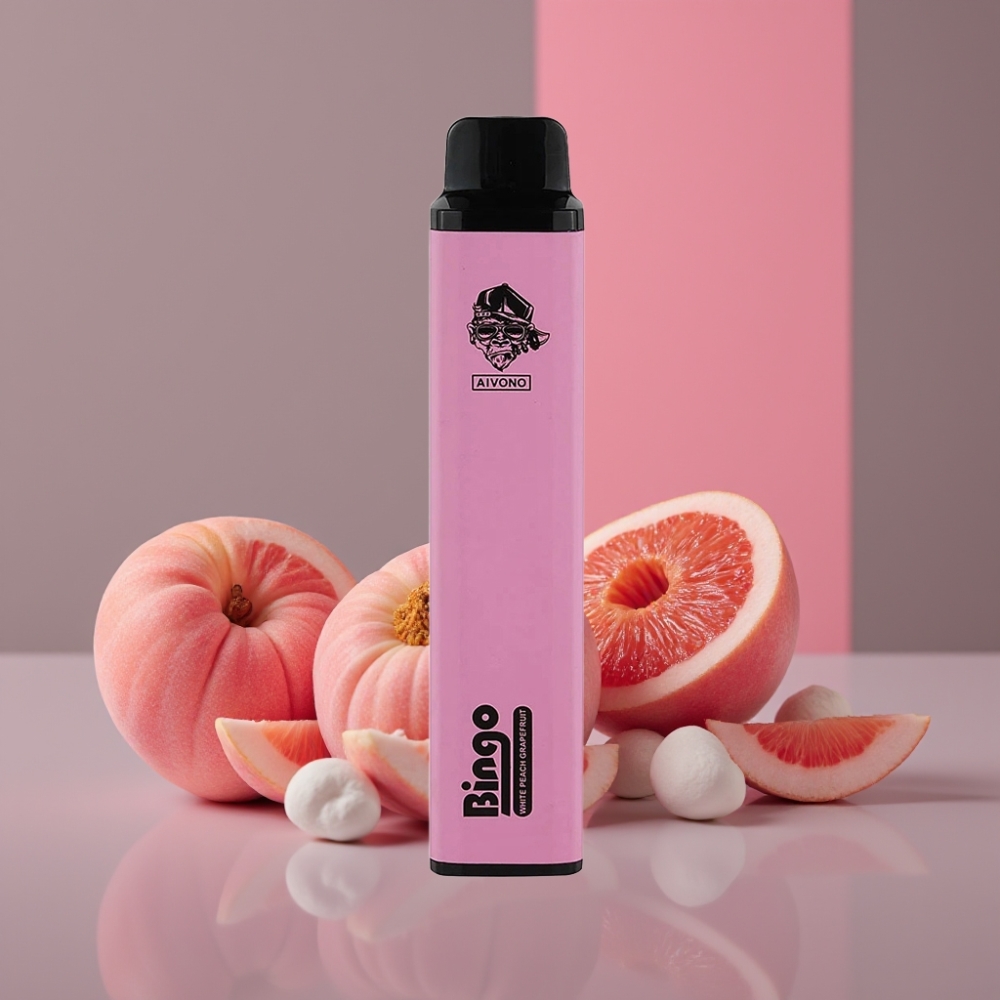 Aivono Aim Bingo 4000 Puffs 10ml Bílá broskev Grapefruit 1000mAh