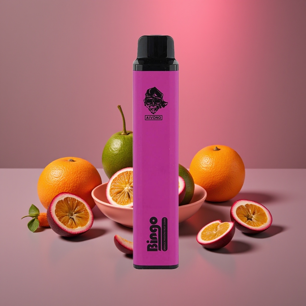 Aivono Aim Bingo 4000 Puffs Disposable Vape Oranžová Mučenka Guava 10mL 1000mAh