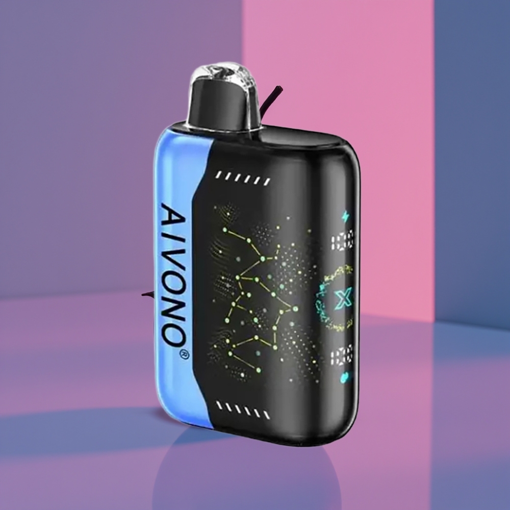 Aivono AIM BOOM 25000 Puffs 0-5% Nikotin 28ml 650mAh 1.2Ω Modrá Rancher