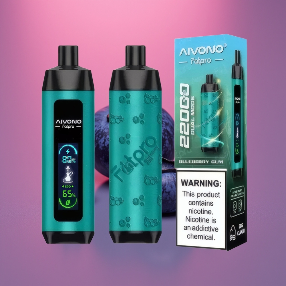 Aivono Aim Fatpro 22000 Puffs 28ml 600mAh 0,6Ω Dual Modes Borůvková Zbraň