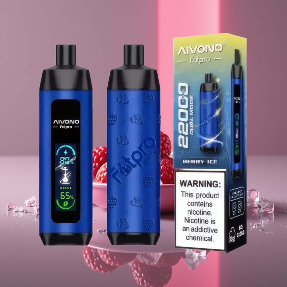 Aivono Aim Fatpro 22000 Puffs Disposable Vape Bobulovité Ledové 0%-5% Nikotinu 28ml 600mAh 0.6Ω