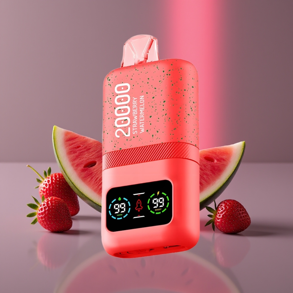 Aivono AIM MAGIC 20000 Puffs 0-5% Nikotin 26ml Dual Mesh LCD Typ-C 600mAh Jahodový meloun