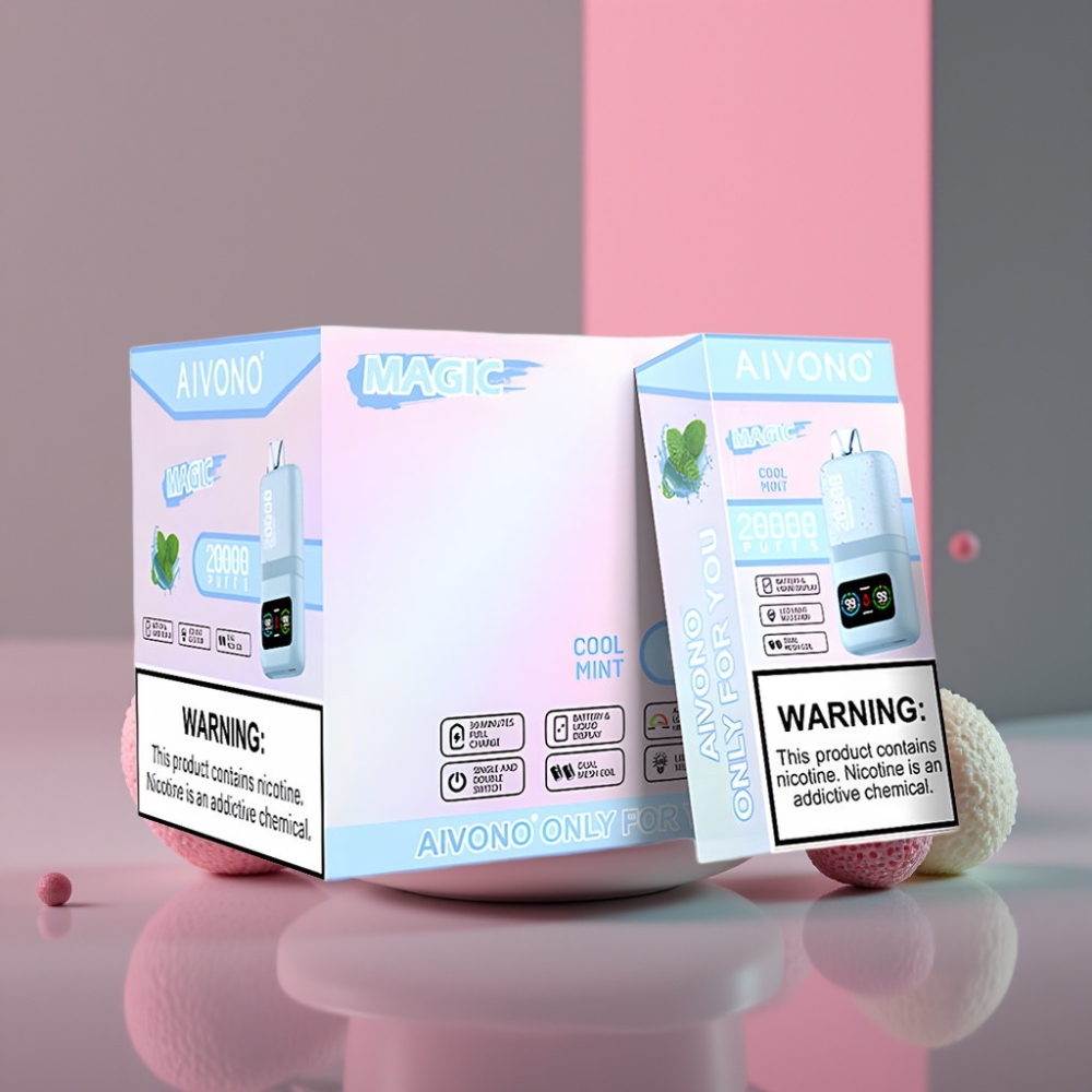 Aivono AIM MAGIC 20000 Puffs 26ml Dual Mesh LCD Typ-C 600mAh Mátově chladná