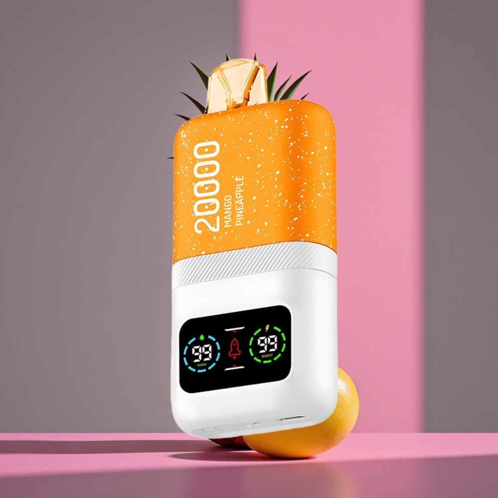 Aivono Aim Magic 20000 Puffs 0-5% Nikotinu 26ml Dual Mesh LCD Typ-C Mangová Ananasová