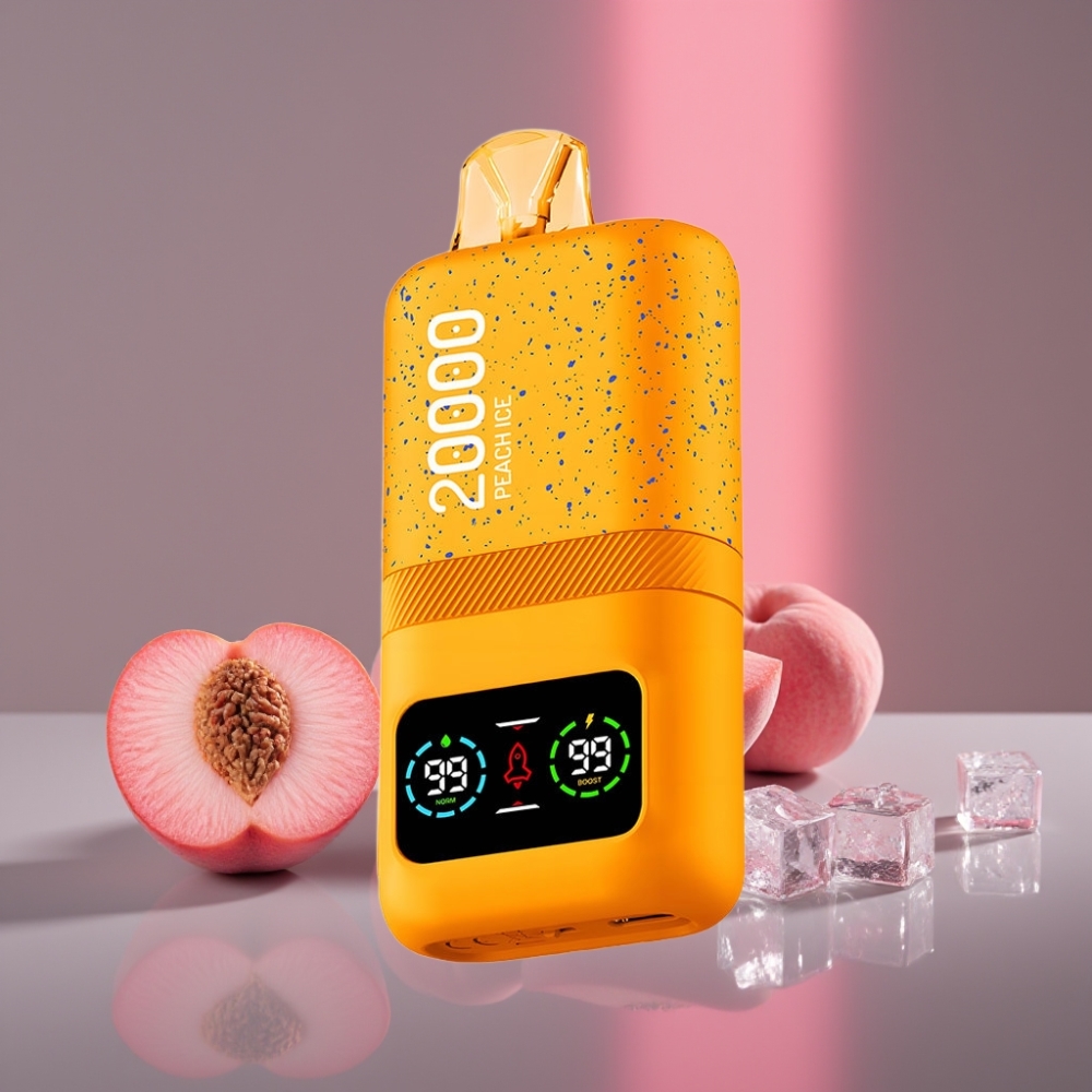 Aivono Aim Magic 20000 Puffs 26ml Dual Mesh LCD Typ-C 600mAh Broskvový Led Disposable Vape