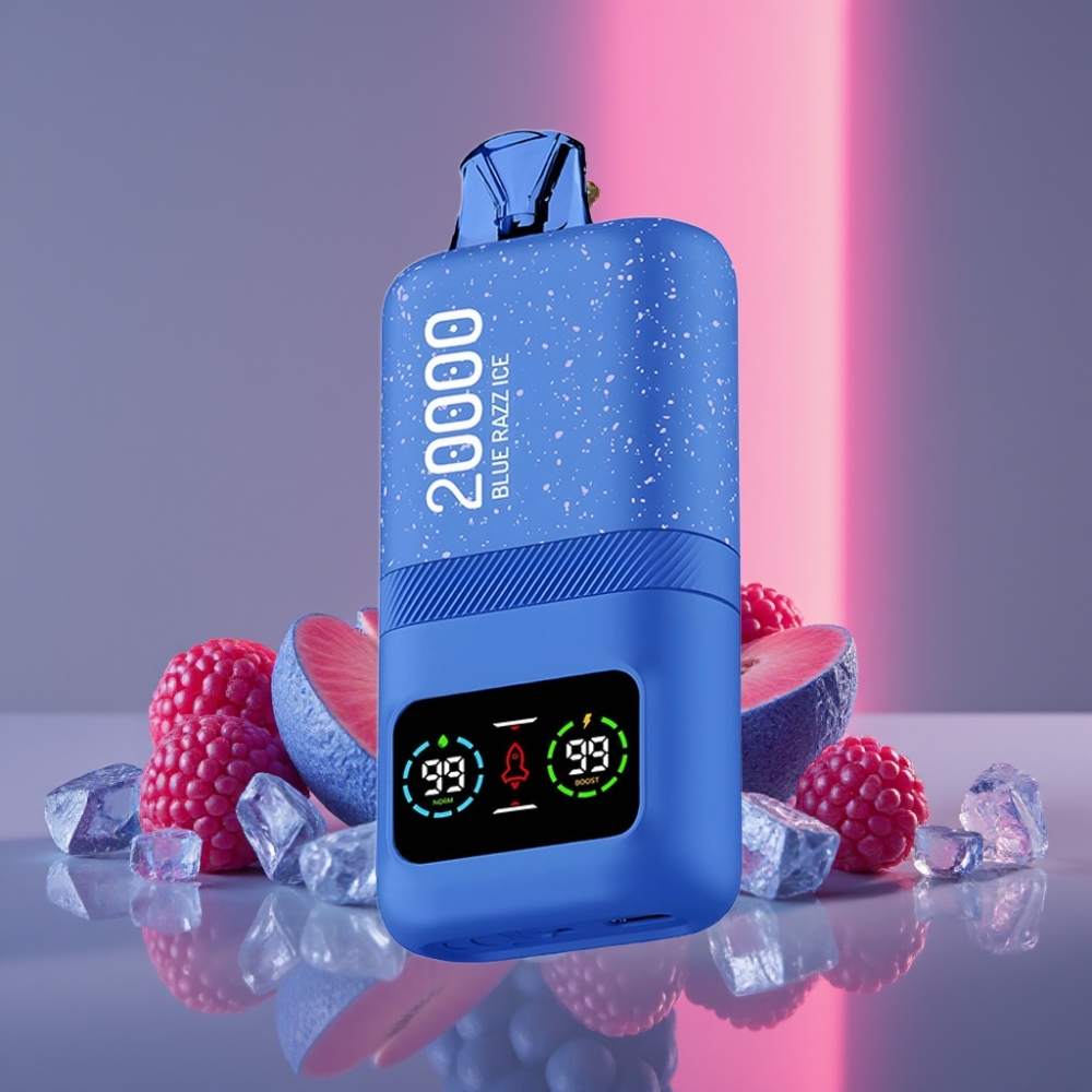 Aivono Aim Magic 20000 Puffs 26ml Dual Mesh LCD Typ-C 600mAh Modrá malina led