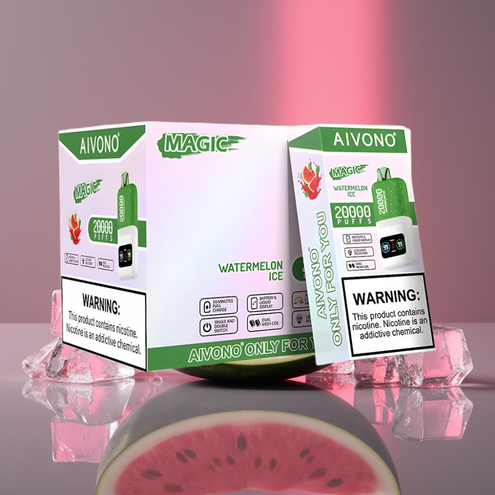 Aivono Aim Magic 20000 Puffs Typ-C Dobíjecí Vodní Meloun Led 26ml Dual Mesh LCD