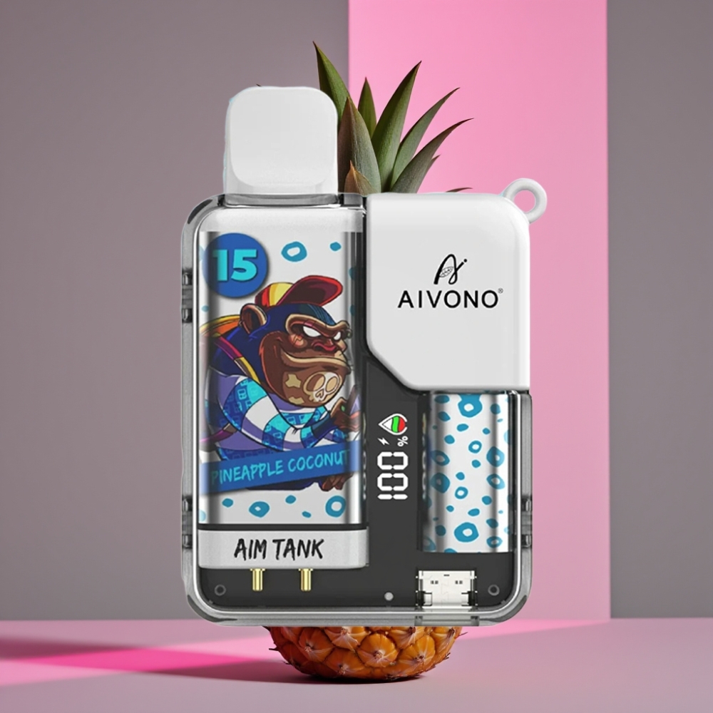 Aivono AIM-TANK 9500 Puffs 18ml 650mAh LCD Ananas Kokos Disposable Vape