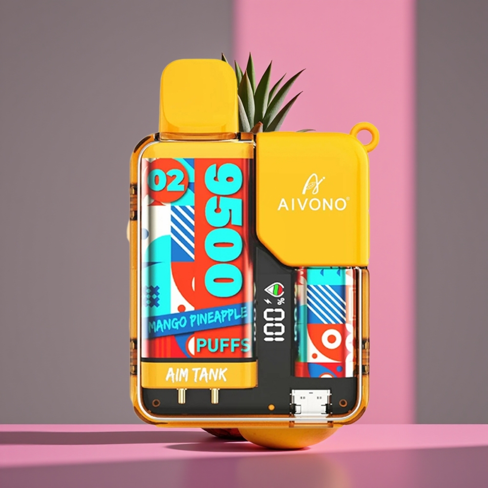 Aivono AIM-TANK 9500 Puffs 18ml 650mAh LCD Mango-Ananas
