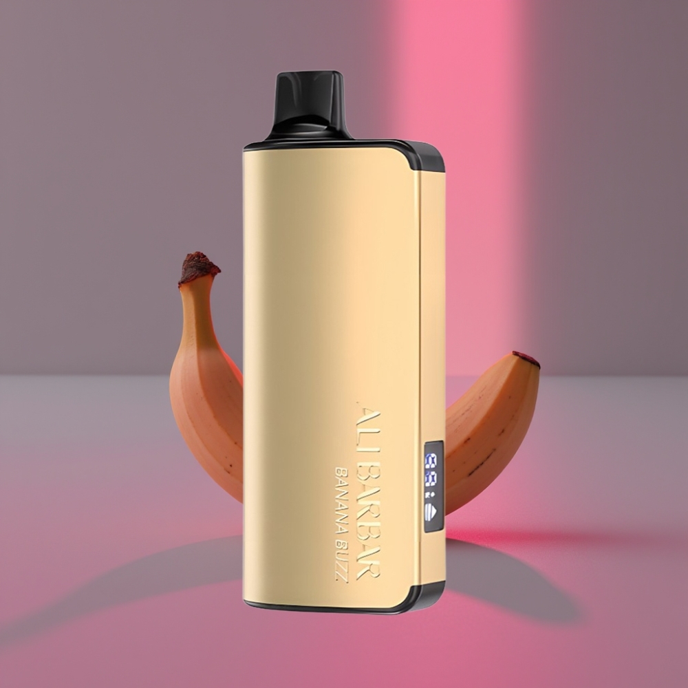 Alibarbar Ingot 9000 Puffs 22ml 2350mAh Banánové Bzučení LED Disposable Vape
