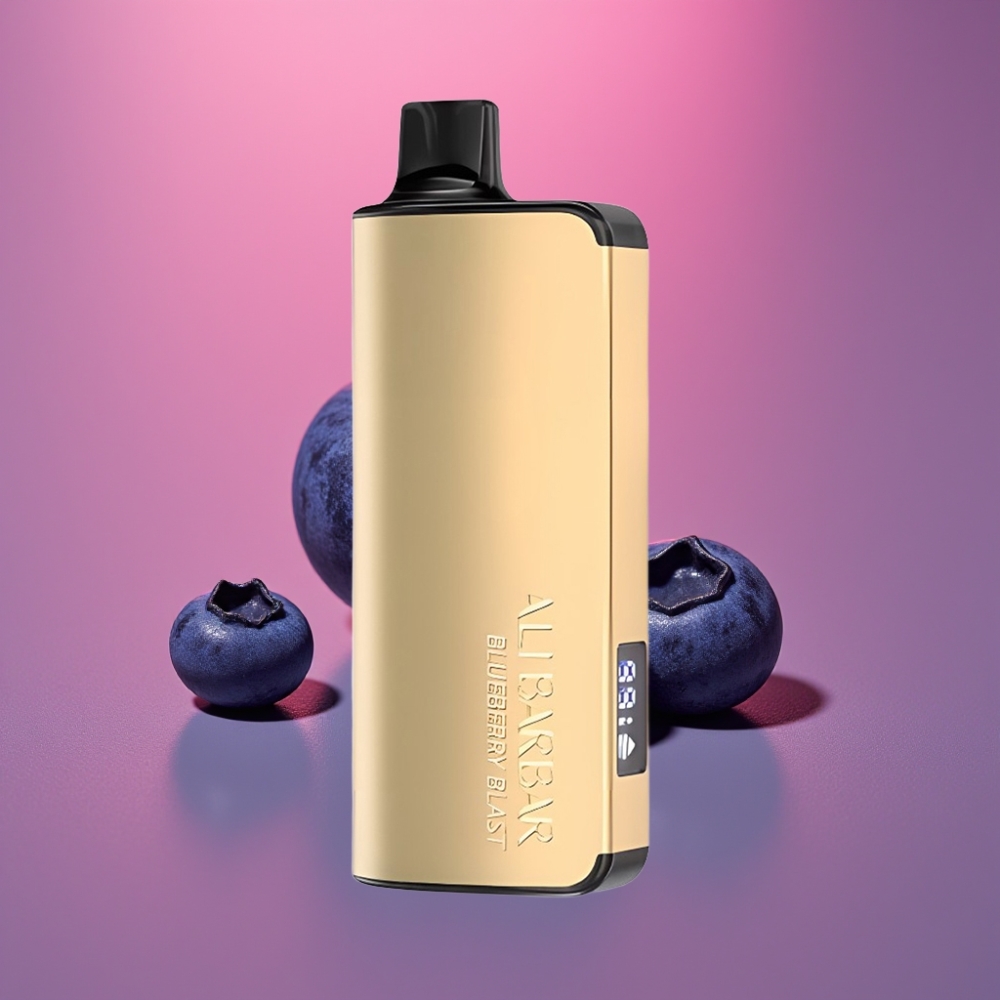 Alibarbar Ingot 9000 Puffs 22ml 2350mAh LED Display Borůvková Exploze