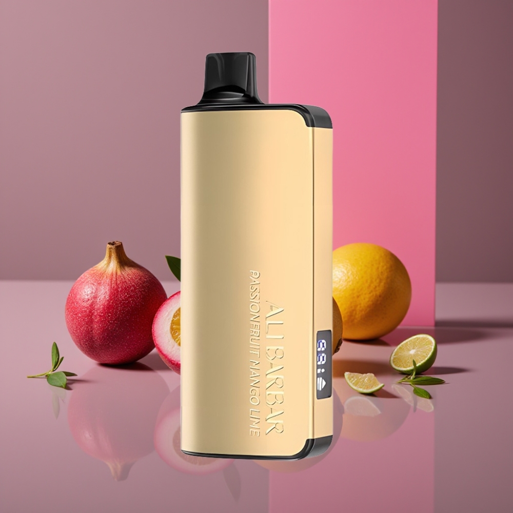 Alibarbar Ingot 9000 Puffs Jednorázová Vape Marakuja Mango Limetka 22ml 2350mAh LED