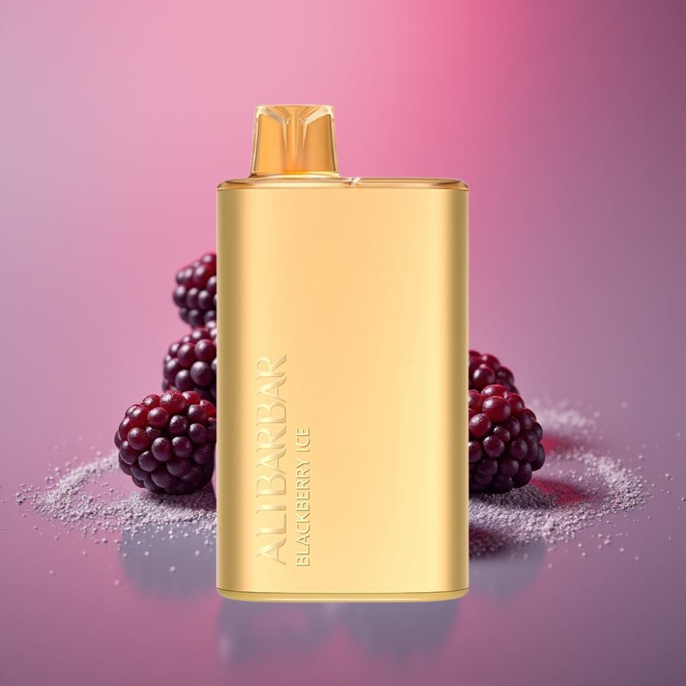 Alibarbar Rich 8000 Puffs 20ml 2000mAh 1.1 Ohm Jednorázová Vape Ostružina Led