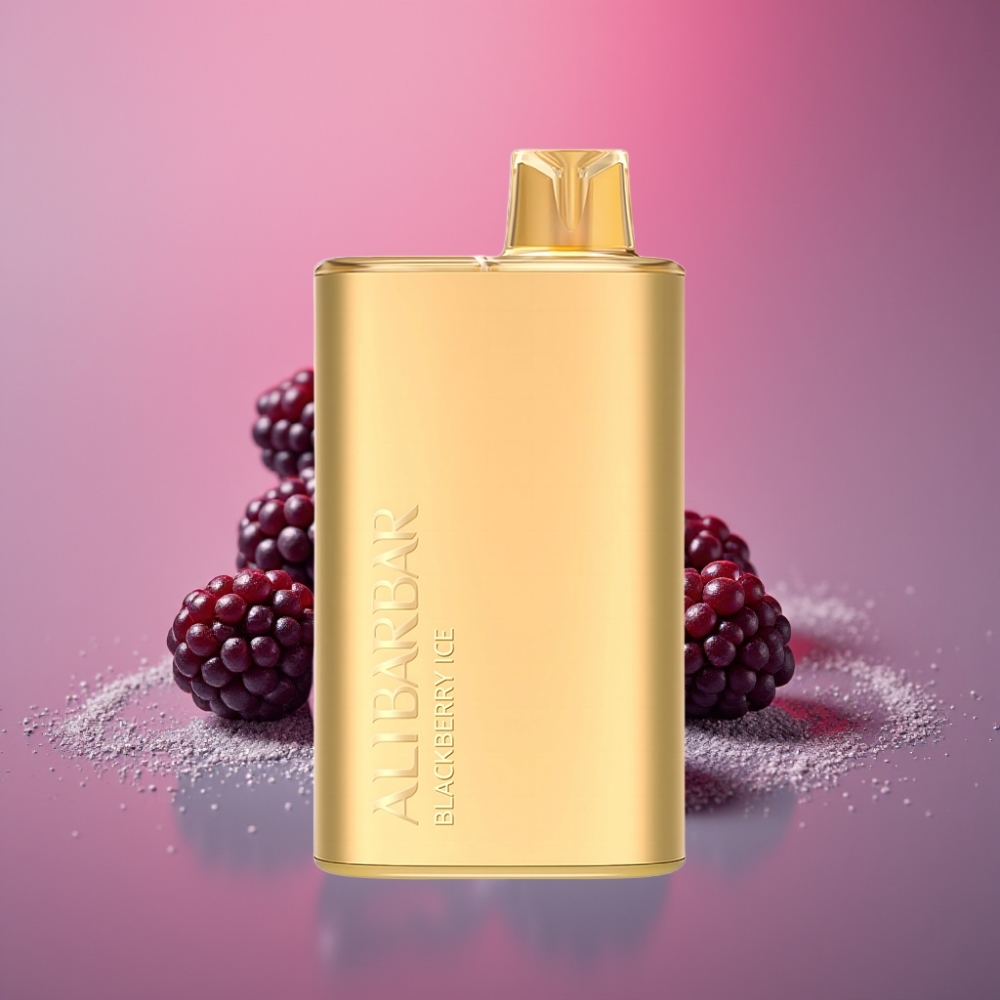 Alibarbar Rich 8000 Puffs 20ml 2000mAh 1.1 Ohm Jednorázová Vape Ostružina Led