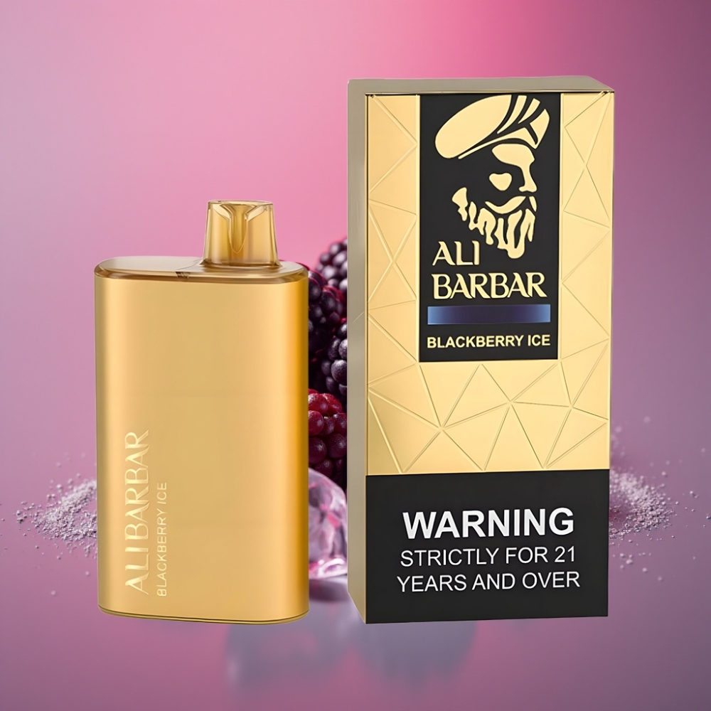Alibarbar Rich 8000 Puffs 20ml 2000mAh 1.1 Ohm Jednorázová Vape Ostružina Led