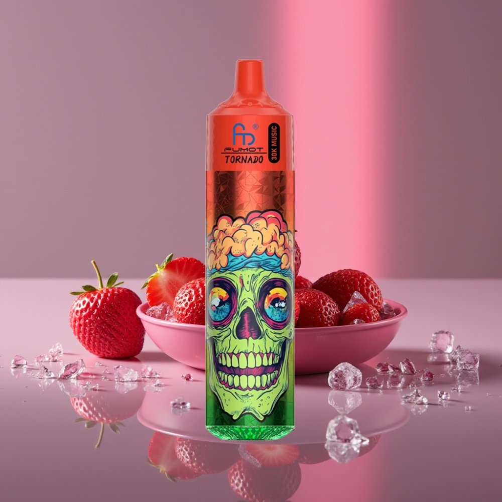 Fumot RandM Tornado 30000 Puffs 30mL 2%/5% 1.0 Ohm 600mAh LED Jahoda Bobule Led