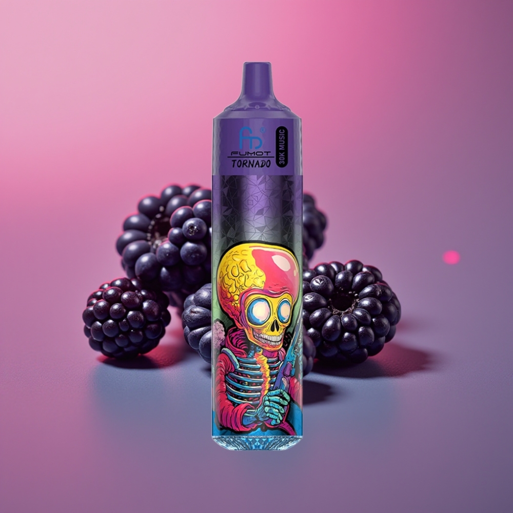 Fumot RandM Tornado 30000 Puffs 30mL 2%/5% Borůvka Ostružina