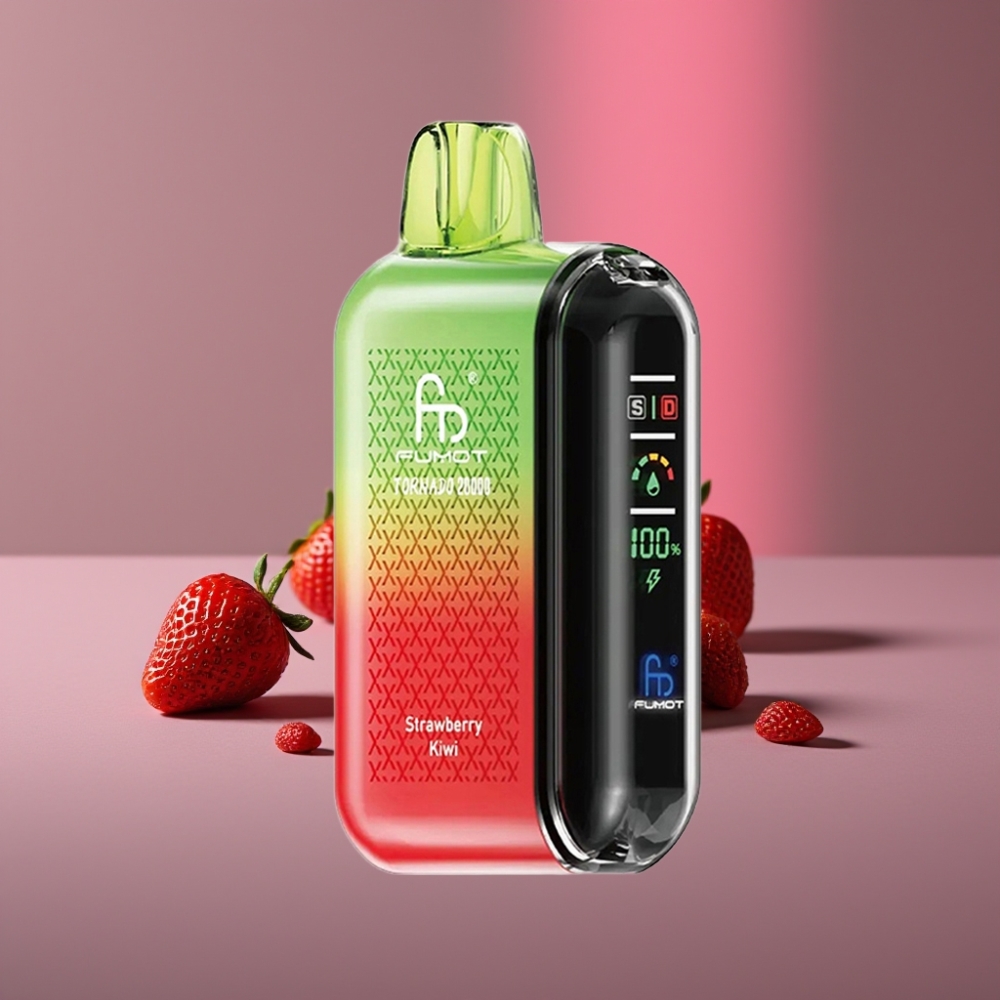 Fumot Tornado 20000 Puffs Dual Mesh 20ml 850mAh Display Airflow 2% Jahodové Kiwi