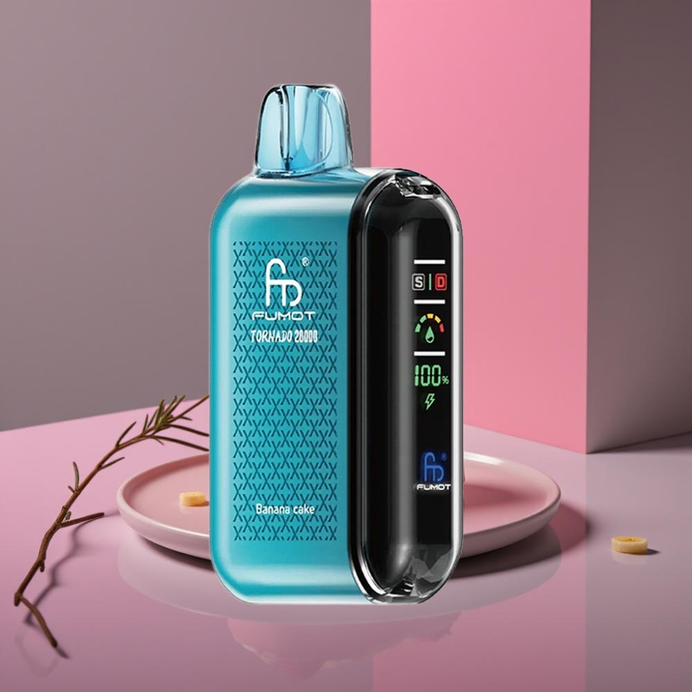 Fumot Tornado 20000 Puffs Dual Mesh 20ml 850mAh Displej Banánový Dort