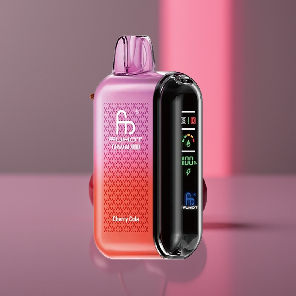 Fumot Tornado 20000 Puffs Dual Mesh 20ml 850mAh Smart Display Cherry Cola Třešňová Kola