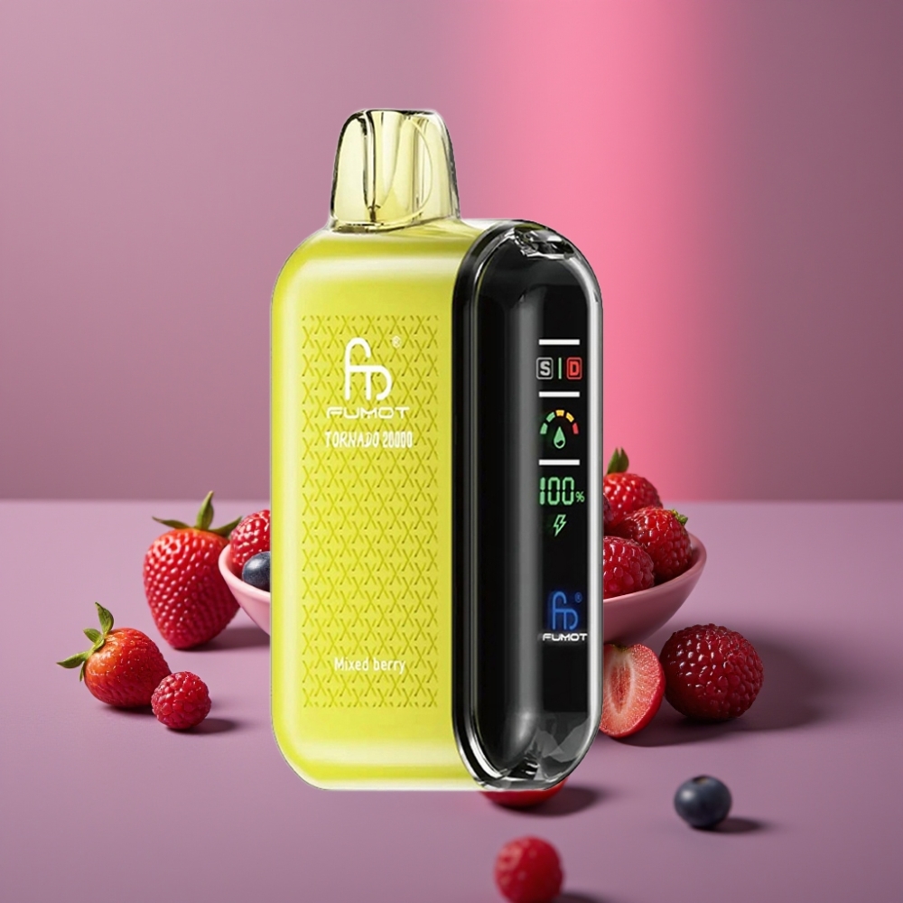 Fumot Tornado 20000 Puffs Dual Mesh 20ml 850mAh Smart Display Směs Bobulí