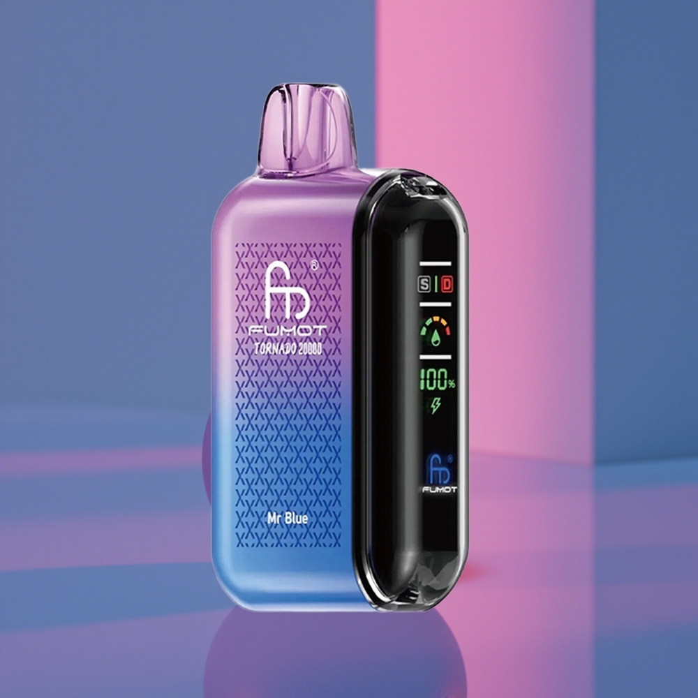 Fumot Tornado 20000 Puffs Dual Mesh Coil 20ml 850mAh Display Mr Blue