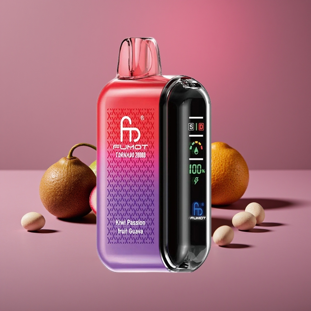 Fumot Tornado 20000 Puffs Dual Mesh Coil 20ml 850mAh Kiwi Mučenka Guava