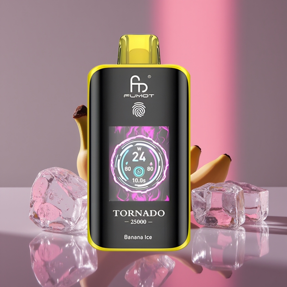 Fumot Tornado 25000 Puffs HD Display 700mAh 20ml Banánový Led