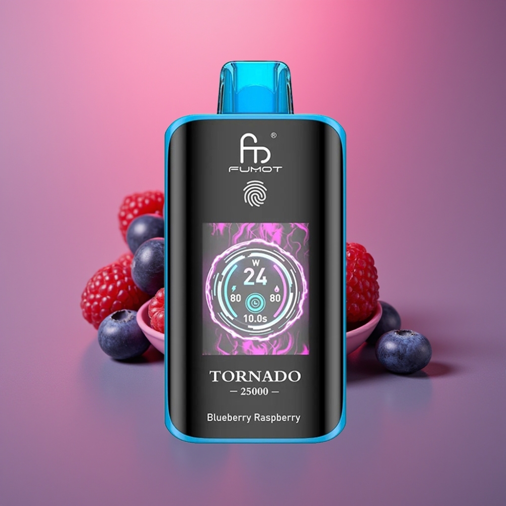 Fumot Tornado 25000 Puffs HD Display 700mAh 20ml Borůvka Malina