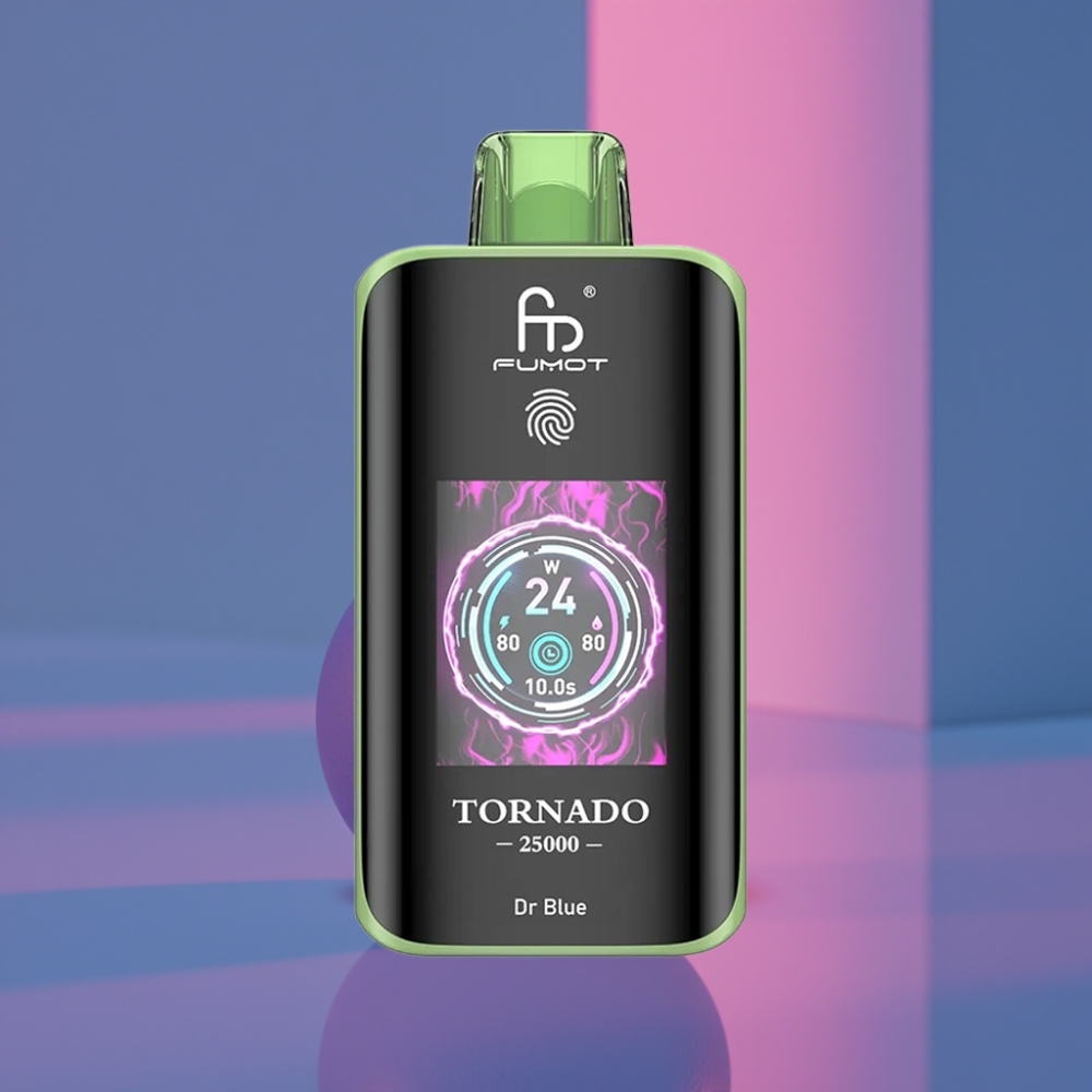 Fumot Tornado 25000 Puffs HD Display 700mAh 20ml Typ-C Dr Blue