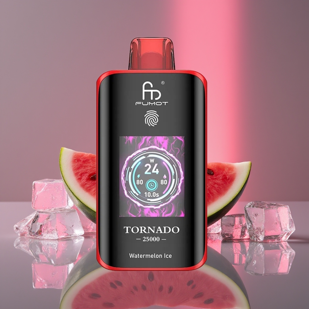 Fumot Tornado 25000 Puffs HD Display 700mAh 20ml Typ-C Vodní Meloun Led