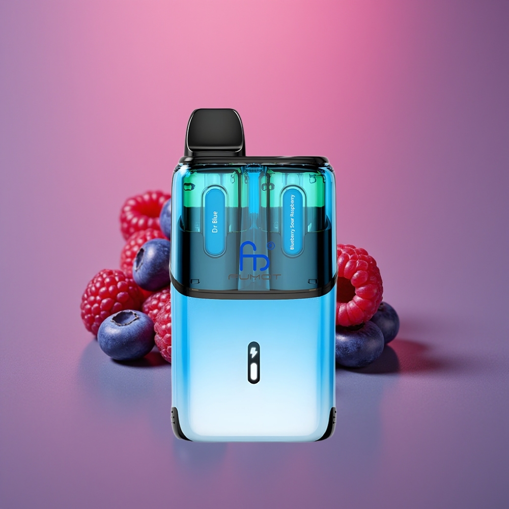 Fumot Ultra T32000 32000 tahů 800mAh 24ml Typ-C Dr Blue - Borůvka Kyselá Malina