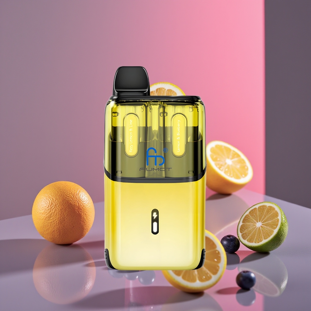 Fumot Ultra T32000 Disposable Vape 32000 tahů 800mAh 24ml 20mg Typ-C Šumivý Citron & Limetka - Citron & Borůvka