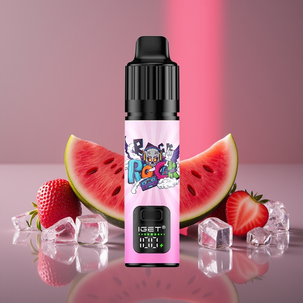 IGET BAR PLUS S3 POD 10000 Puffs 18ml 5% Nikotinu 950mAh Jahoda Meloun Led