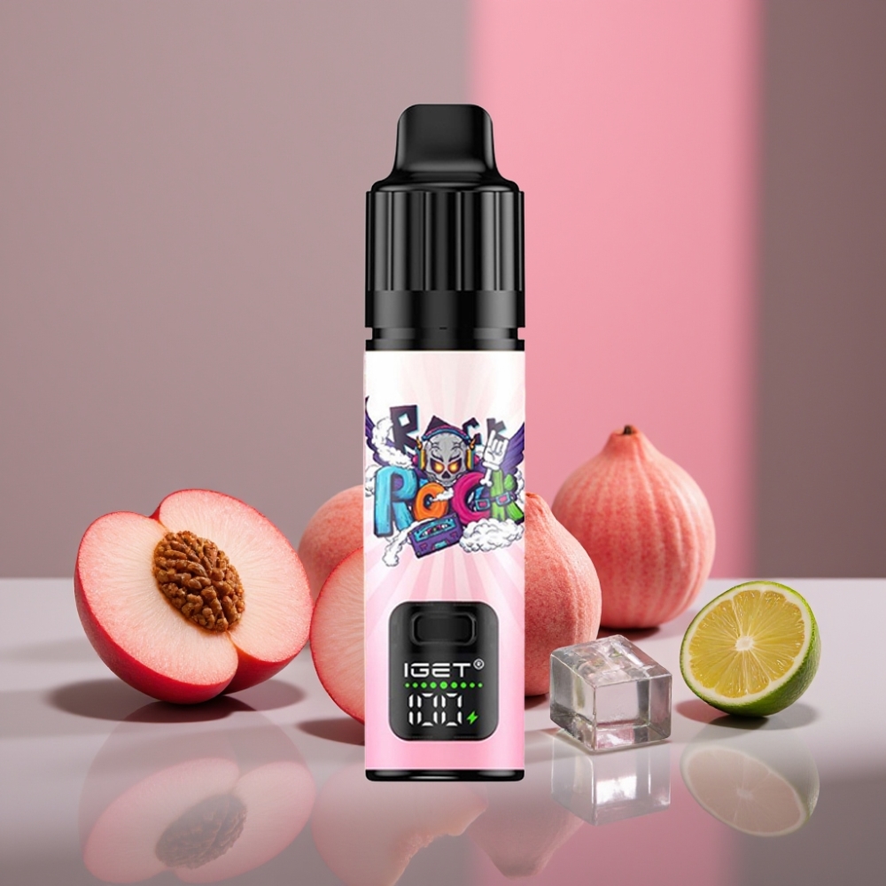 IGET BAR PLUS S3 POD 10000 Puffs 5% Nikotin 18ml Broskev Liči Limetkový Led