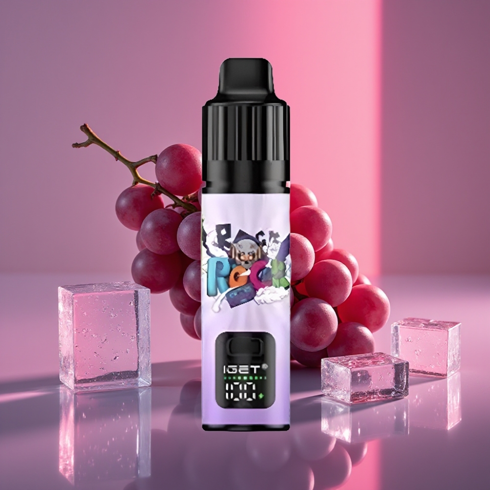 IGET BAR PLUS S3 POD 10000 Pufy Disposable Vape Ledová Hroznová 18ml 5% 950mAh 1.0Ω
