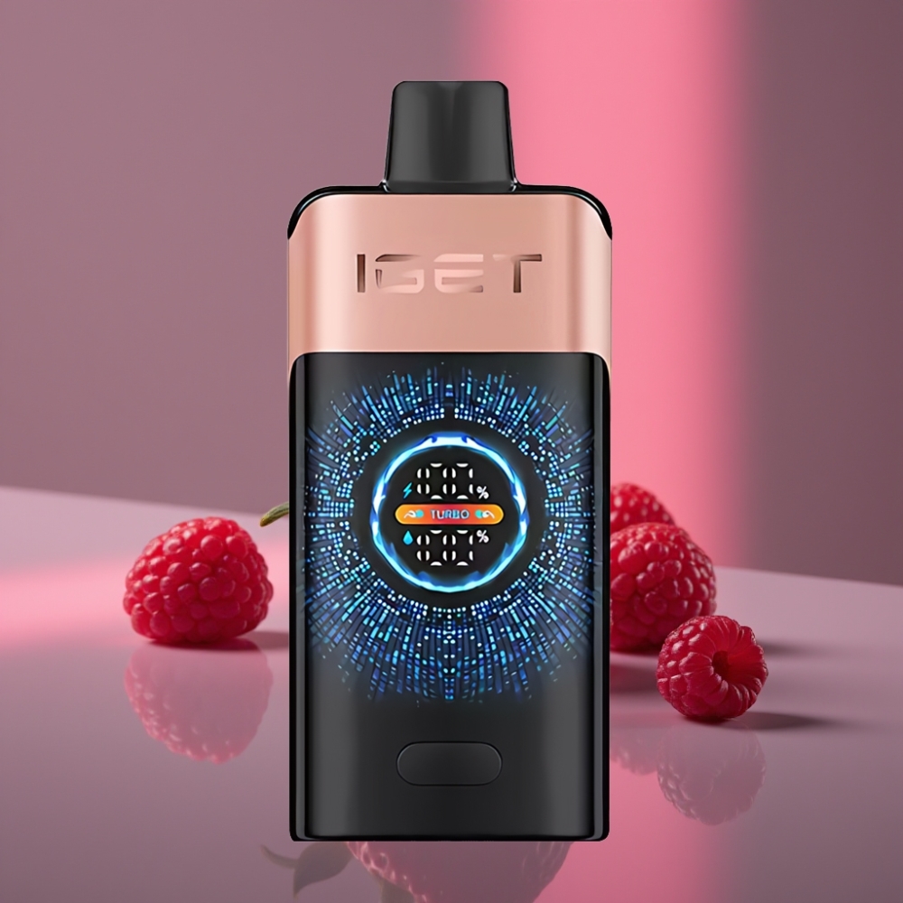 IGET ONE 12000 Puffs Disposable Vape Jahoda Malina 2700mAh 0.6ohm Dual Mesh