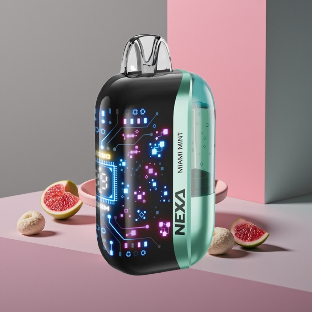 NEXA Ultra 50000 Puffs Disposable Vape Miami Mint 20ml 800mAh 5% Nikotin 0.9ohm Dual Mesh