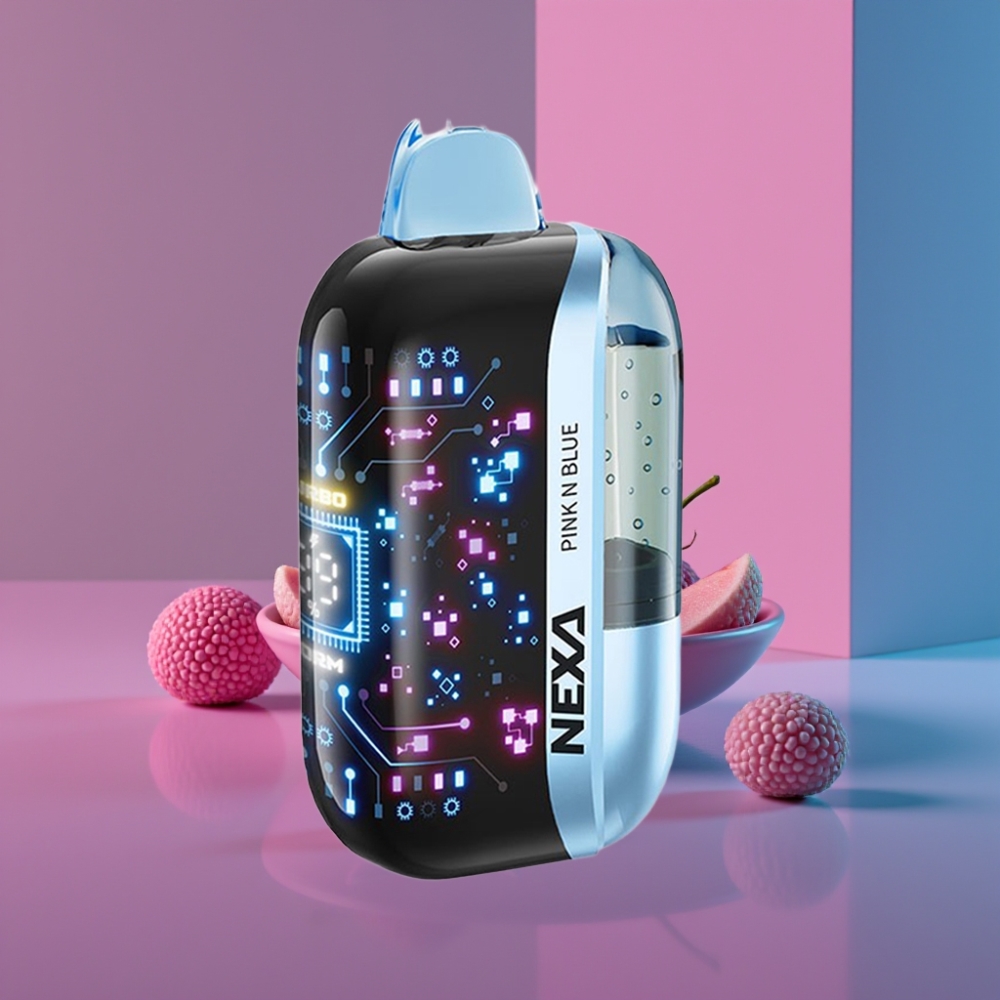 NEXA Ultra 50K Disposable Vape 20ml 800mAh 5% Nikotinu 0.9ohm Dual Mesh Růžová a Modrá
