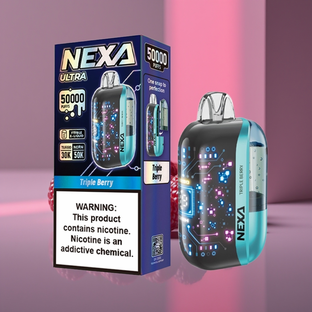 NEXA Ultra 50K Disposable Vape 20ml 800mAh 5% Triple Berry (Trojité Bobule)