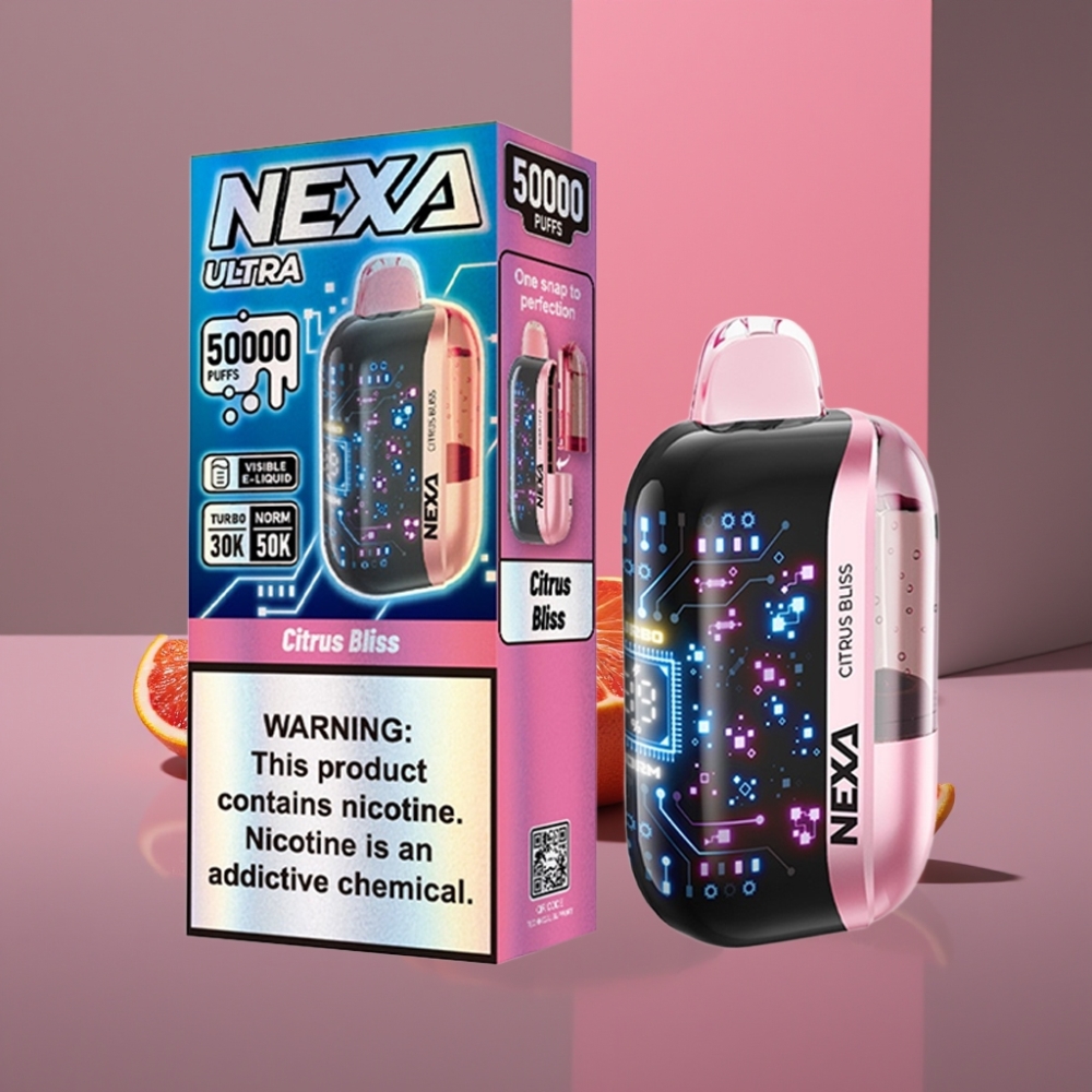 NEXA Ultra 50K Disposable Vape Citrus Bliss 20ml 800mAh 5% 0.9ohm Typ-C