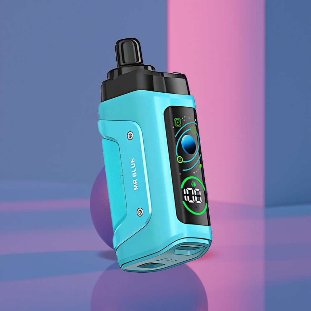 Razz Bar 45000 Puffs Disposable Vape Pan Modrý 1.0 Ohm Mesh 650mAh Typ-C