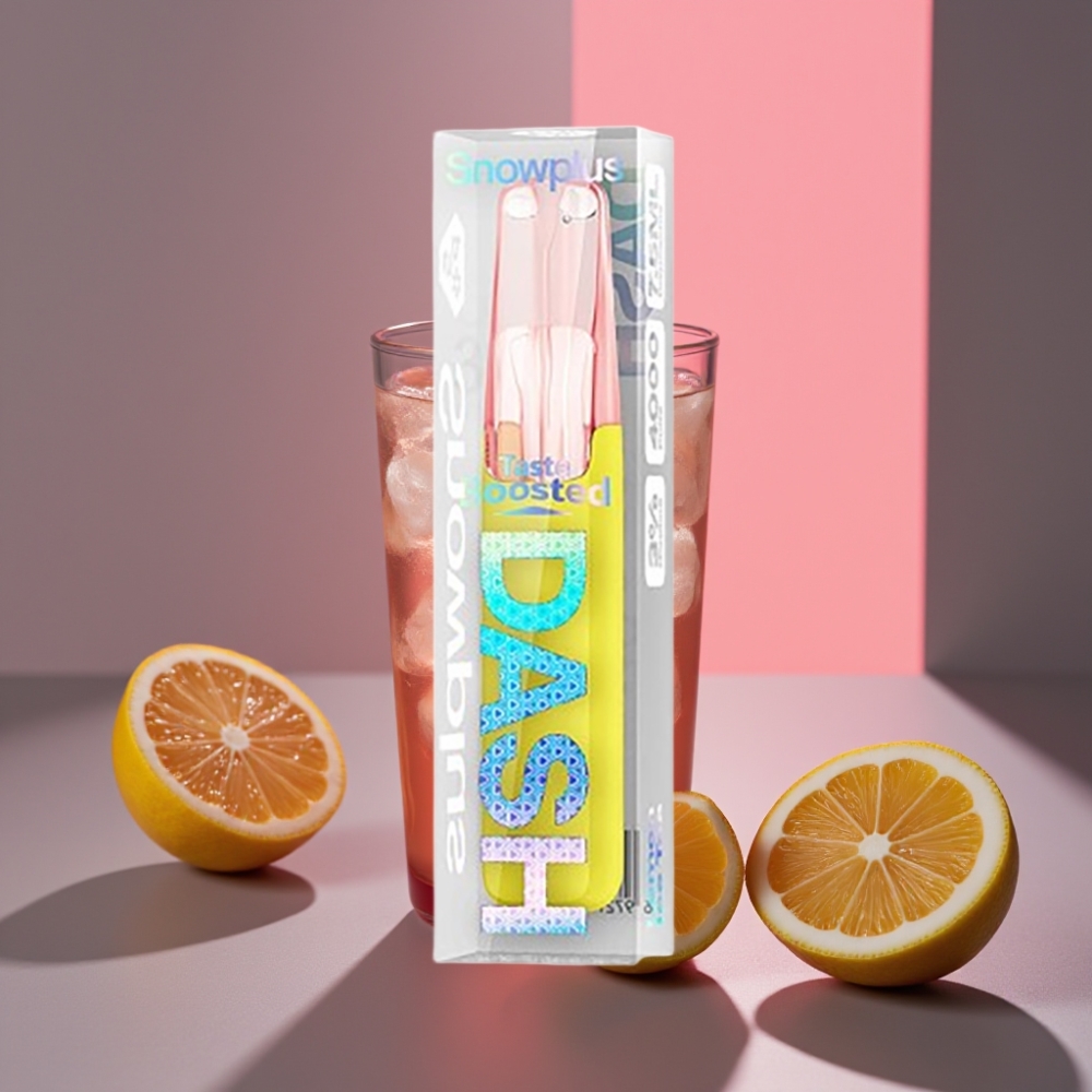 Snowplus Dash 4000 Pufů Jednorázové Zařízení Ceramic Atomizér 7,5 ml Citronový Ledový Čaj