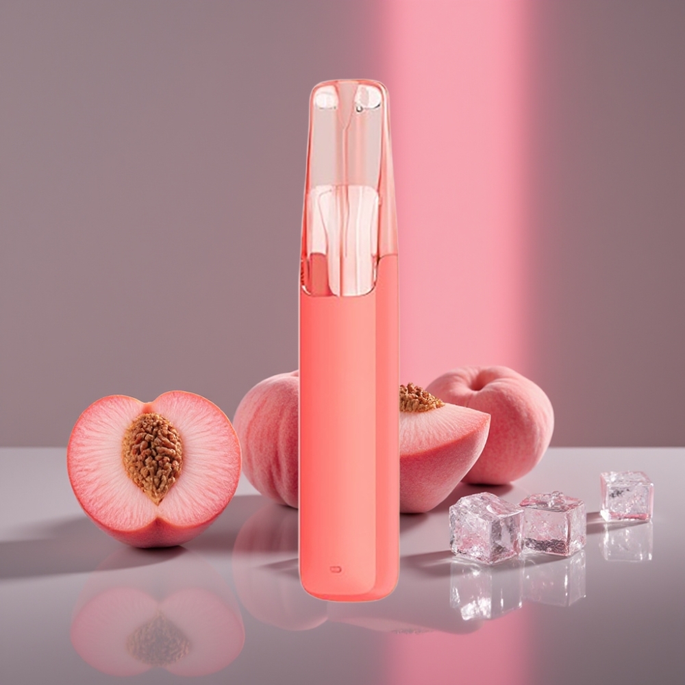 Snowplus Dash 4000 Puffs Ceramic Disposable Device Broskvový Led