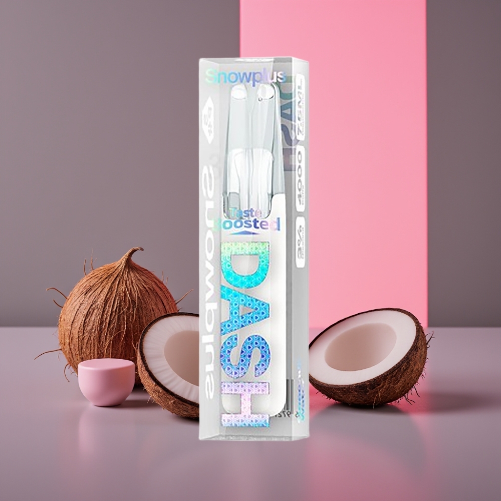 Snowplus Dash 4000 Puffs Disposable Device Kokosová Voda Ceramic Atomizer 7.5 ml
