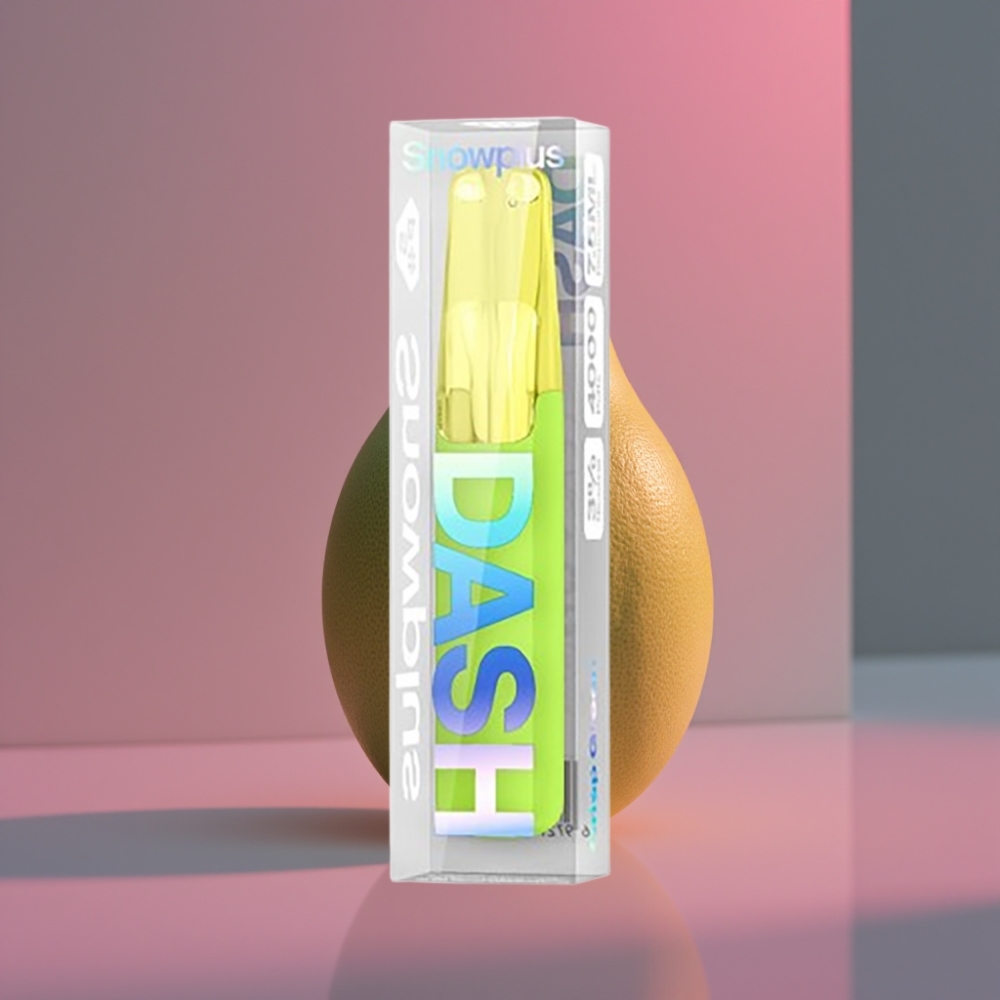 Snowplus Dash 4000 Puffs Disposable Zařízení Svěží Zelená Keramický Atomizér 530 mAh 7,5 ml