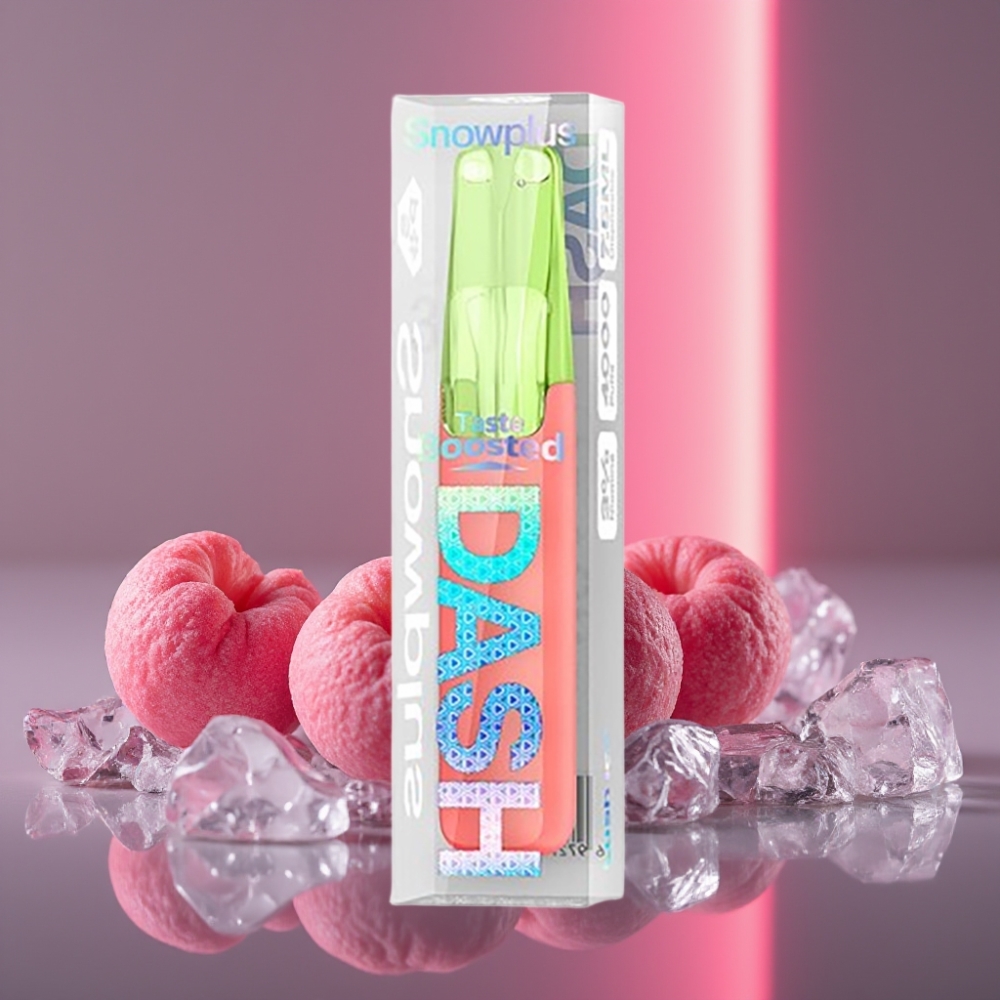 Snowplus Dash 4000 Puffs Jednorázové Zařízení Lush Ice (Ledová Svěžest), Keramický Atomizér, 530 mAh, 7,5 ml