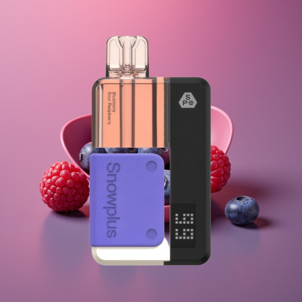Snowplus Swift 15000 Puffs Pod Kit Borůvka Kyselá Malina 43x81x25mm 65g Dual Mesh 1000mAh 2+10ml