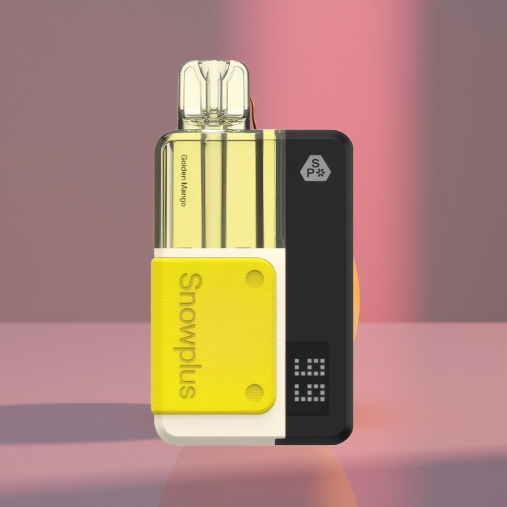 Snowplus Swift 15000 Puffs Pod Kit Zlaté mango 43x81x25mm 65g Dual Mesh 1000mAh 2+10ml