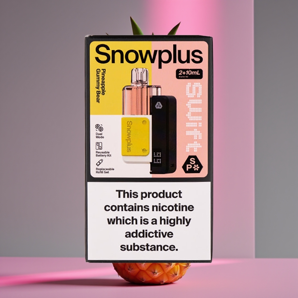 Snowplus Swift 5000 Puffs Dual Mesh 1000mAh 2+10ml 2% Ananasový Gumový Medvídek